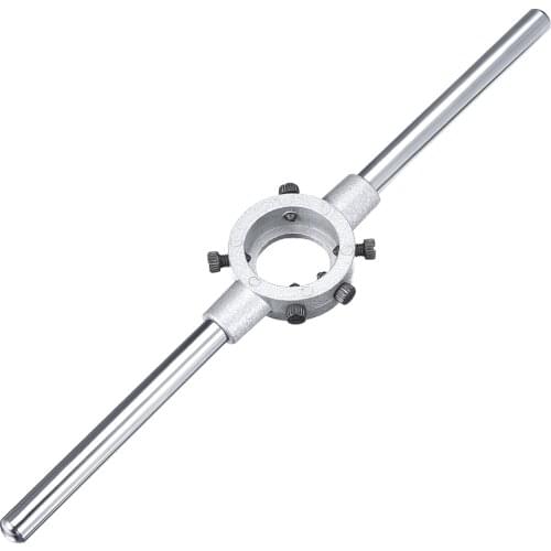 Uxcell Die Stock Handle Wrench Metric Round Die Holder 16-45mm Diameter for Making Threads Taking off Additional Material
