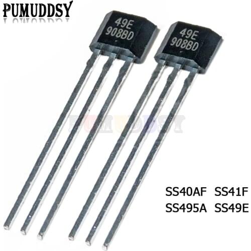 10PCS SS40AF SS41F SS495A SS49E 40AF 41F 495A 49E OH41F SS495A1 Ehigh sensitivity Hall sensor SS40 SS41 SS495 SS49