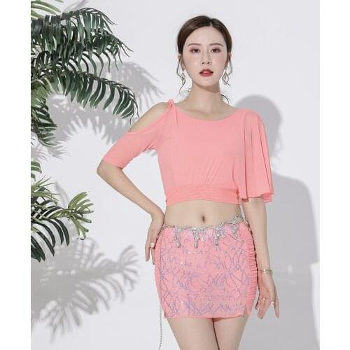 Oriental Indian Bellydance Practice Clothing For Women Performance Costumes Costume Girls Team Stage Dancewear 2-pices Suit