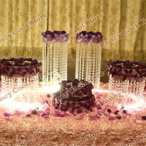 4pcs/lot wedding centerpiec,Table Centerpiece/wedding acrylic crystal cake stand/Wedding Decoration 04D1