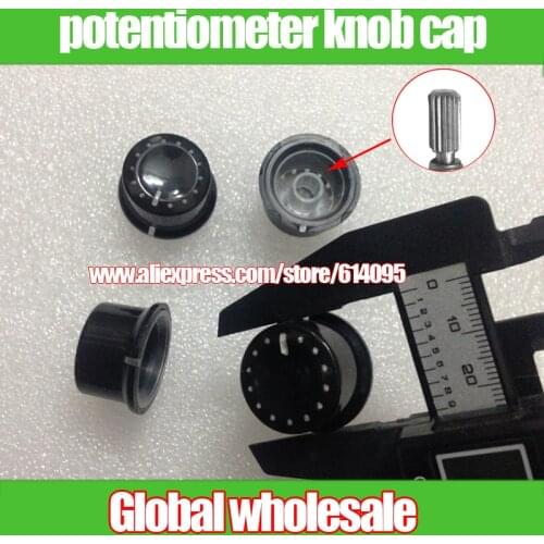 5pcs High-grade Light Penetration Audio Audio Switch Knob Cap / Translucent Potentiometer Knob Cap / D25*15MM / Hole 6mm