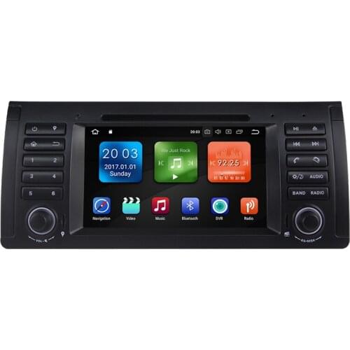 Touch Screen Car Multimedia Player 2 Din Android 8.0 GPS Navigation Stereo for BMW E39 X5 E53 PC Headunit Wifi Radio bluetooth