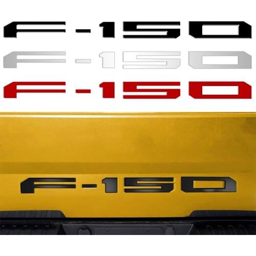 Big ABS Letters Emblem F-150 Car Styling Trunk Sticker Groove Tailgate Logo Decal for Ford Raptor Pickup Badge Black Chrome Red
