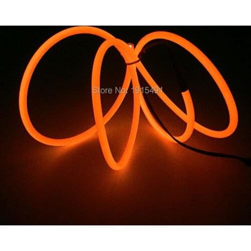 5.0mm 1Meter 10 Colors Available EL Wire Flexible LED Neon Light Rope Tape DC-3V Flashing Driver For Car Interior Decoration