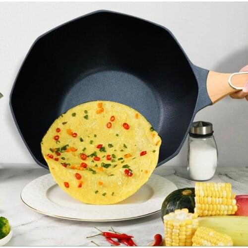 Thickened aluminum alloy star anise pot fashion health non stick frying pan household induction cooker large capacity wok