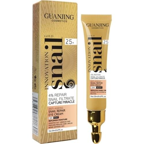 Snail Cream 20g Elastic Restoration Eyes Creams Firming Anti Puffiness Dark Circles Anti Wrinkle Soothing Tired