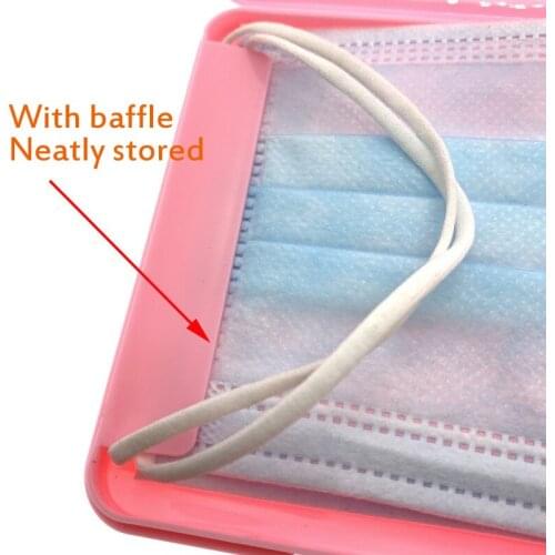 Square Small Mask Storage Box Compact And Easy To Carry On The Palm Plastic Box For Temporary Storage Of Oronasal Mask Boxes Hot