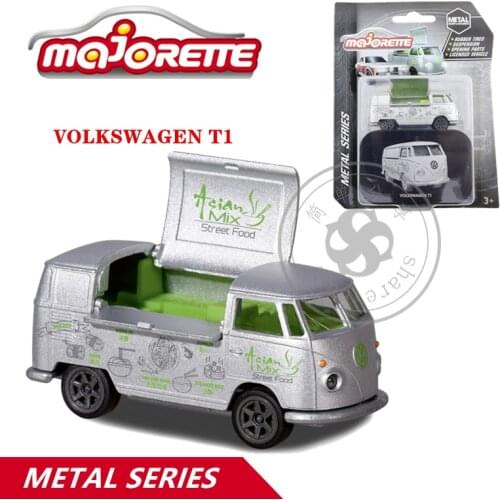 Majorette 1/64 Metal Body+Chassis Series Cars VOLKSWAGEN T1 Hot Pop Kids Toys Motor Vehicle Diecast Metal Model