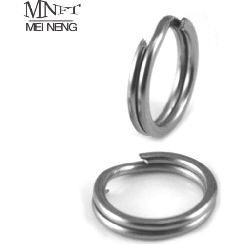 MNFT Wholesale 300pcs Stainless Steel Round Split Rings Lure Jig Fishing Ring Accessory For Blank Lures Crankbait Hard Bait