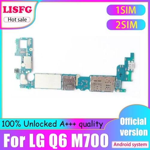 Original 64GB For LG Q6 M700 Motherboard,100% Unlocked Single SIM/Dual SIM For LG Q6 M700 Logic Board Mainboard