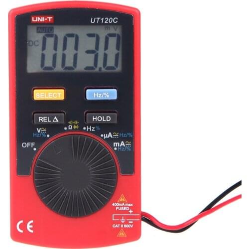 UNI-T UT120C Analog Multimeters Tester Mini Professional Pocket Size Digital Multimetro LCR Meter Ammeter Multitester