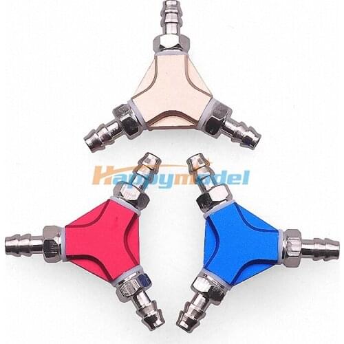 CNC Universal Oil Nozzle Three Direct Link 3 Way Joint For Gasoline Engine Air System