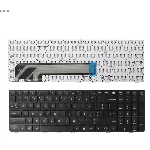 US New Replacement Keyboard for HP Probook 4535S 4530S 4730S 4735S Laptop Black with Frame