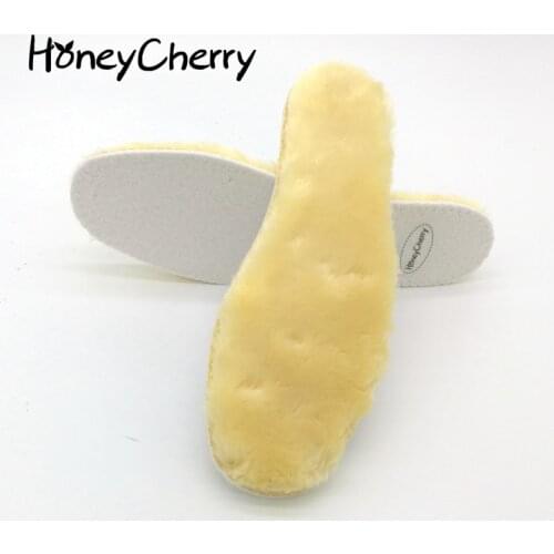 Increased winter thick pad warm insoles imitation wool high quality breathable man and women snow boots fur insoles size 35-46