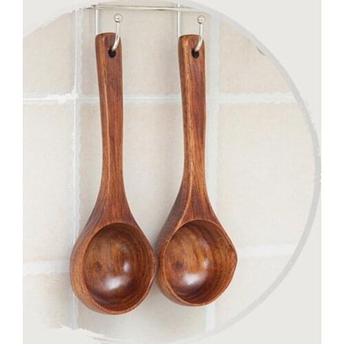 Japanese-style Rice Scoop Wood Scoop Kitchen Water Scoop Wooden Spoon Bath Sauna Wooden Bucket Spoon Kitchen Accessories