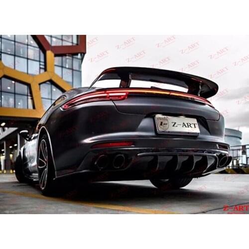 Z-ART forged carbon fiber rear spoiler For Panamera 2017-2019 carbon fiber rear wing for Porsche 971 carbon fiber aero wing