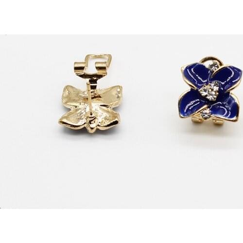 Fashion Women Cute Stud Earrings Carnations Girls Blue Fowers Earrings Minimalist Earings Jewelry Boucle D'oreille Femme 2018