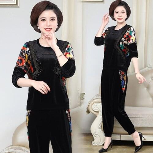 2021 Autumn Spring Women Tracksuit Two Piece Set Female Top and Sweatpants Sports Suit Lady Casual Fitness Set Sportswear H1223