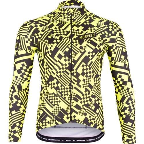 WINTER FLEECE THERMAL 2021 MORVELO N2 ONLY LONG SLEEVE CYCLING JERSEY CYCLING WEAR ROPA CICLISMO