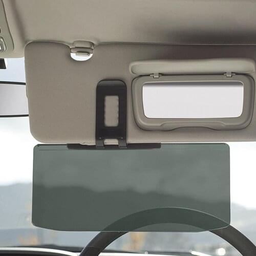 1PC Car Sun Visor Anti Dazzle Shading Mirror Auto Anti-Glare Clip-on Shield Sunshades Driving Mirror Clear View