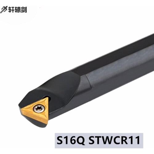 1PC S16Q STWCR11 STWCL11 Lathe Tool Cutting Boring Bar Carbide Insert TCMT11