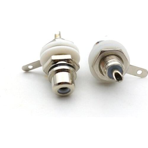 100PCS RCA Jack Panel Mount Chassis Socket connector