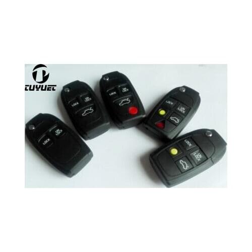 2/3/4/3+1/4+1 Buttons Folding Flip key shell Cover FOB Car Case Blanks for VOLVO C30 C70 S40 S80 V50 V70 XC90 XC70 XC60