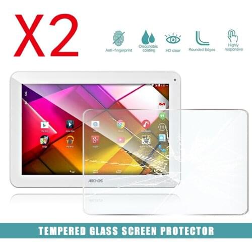 2Pcs Tablet Tempered Glass Screen Protector Cover for Archos 101 Copper Full coverage Explosion-Proof Anti-Scratch Screen