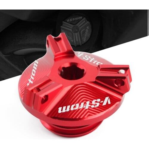 For Suzuki V-Strom 250 DL250 2017-2020 DL650 DL1000 VStrom 650 1000 1050 Motorcycle CNC Aluminum Oil Filler Cap Cover M20*1.5