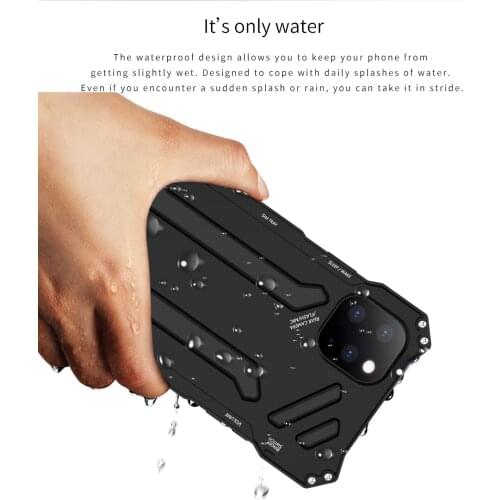 Aluminum Metal Cover Case for iPhone11 11 Pro Max 11 Pro XS XR Phone Cases Gundam Life Waterproof Shockproof