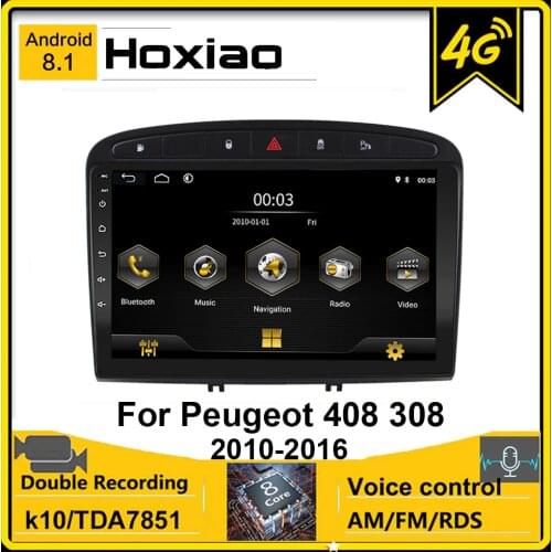 Android 8.1 2din Car Radio for Peugeot 408 308 308SW 2010 2011 2012 2013 2014 2015 2016 GPS Bluetooth RDS WiFi AM Stereo