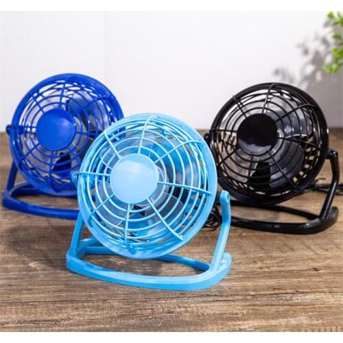 Silent USB Mini Fan Portable Small Desk 4 Inch Cooler Cooling Fan Home Office DC 5V Plastic Mini Fan for PC / Laptop / Notebook