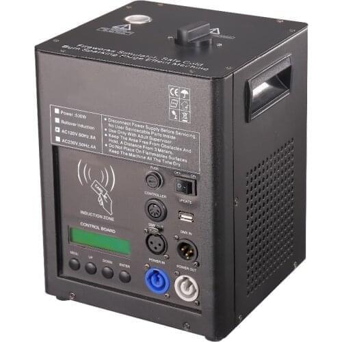 2units 2m height 500w electric sparkler machine with flycase special coldfireworks DMX 512 ,rotation control for stage wedding