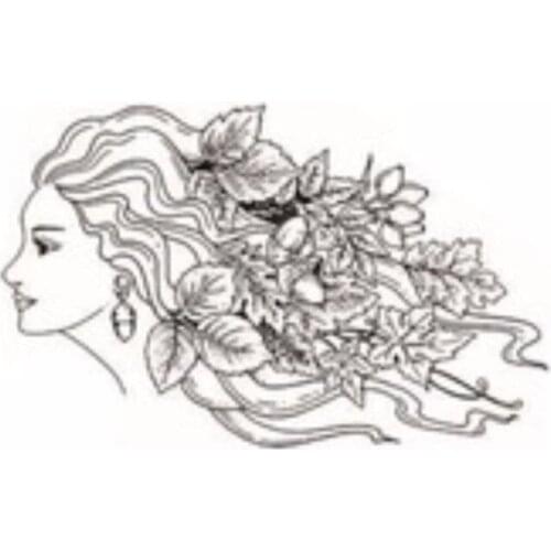 Beautiful womanTransparent Clear Silicone Stamp/Seal for DIY scrapbooking/photo album Decorative clear stamp A 1129