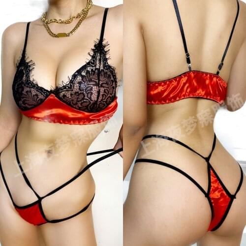 Lace Sexy Lingerie Black Red Exotic Costumes Sets Sexy Lingerie Pornos Suit Teddies Bodysuits Open Crotch European Clothing