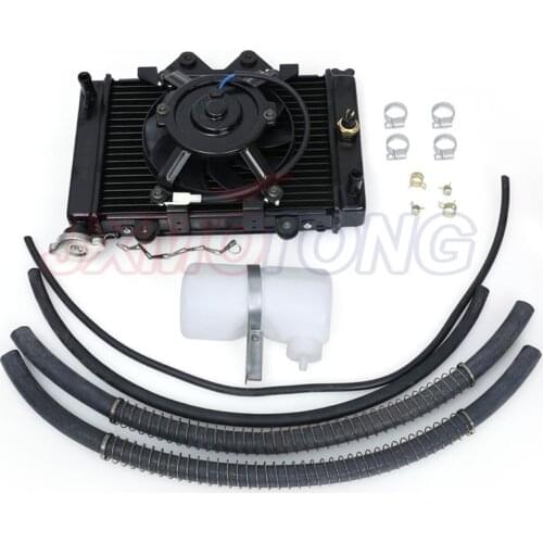 New 150cc 200cc 250cc Water cooling engine cooler kettle pipe & 12v FAN FOR moto Quad 4x4 ATV UTV parts