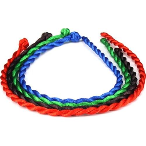 Hot Sale 2020 1PC Fashion Red Thread String Bracelet Lucky Red Green Handmade Rope Bracelet for Women Men Jewelry Lover Couple