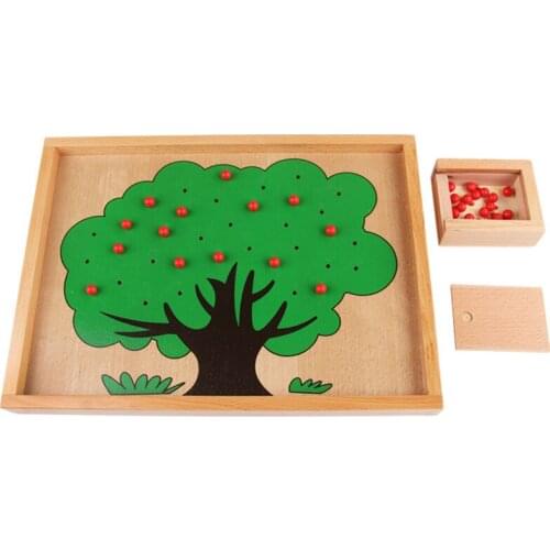 Montessori Mathematics 3-6 years old children learn to add kindergarten puzzle number pairing baby arithmetic number apple toys