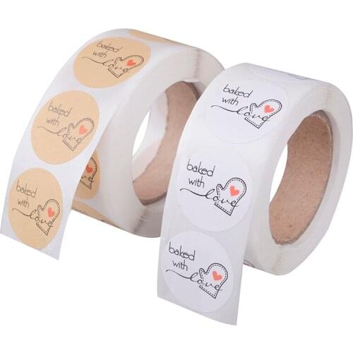 500 thank you stickers lable stickers scrapbooking bake with love hand made diy