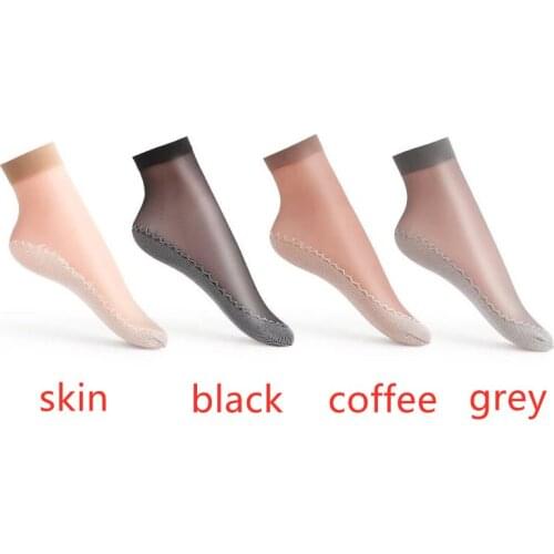 10 Pairs High Quality Women Sock Velvet Silk Spring Summer Socks Breathable Soft Cotton Bottom Wicking Slip-resistant Short Sock