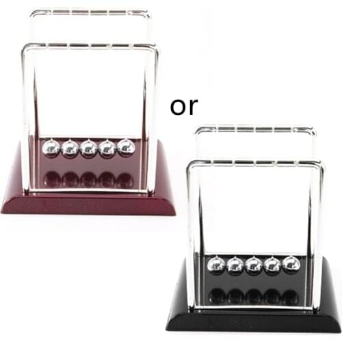 Newtons Cradle Desk Table Decor Metal Pendulum Ball Newton Ball Physics Science Pendulum Desk Steel Balance Ball Toy Games Desk