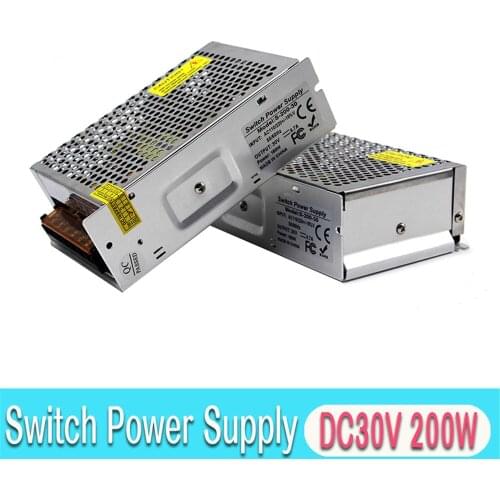 Variable 200W 6.7A 30V DC Power Supply Unit Driver AC110V 220V Input to DC30V SMPS for CCTV Camera LED Light Mechanical