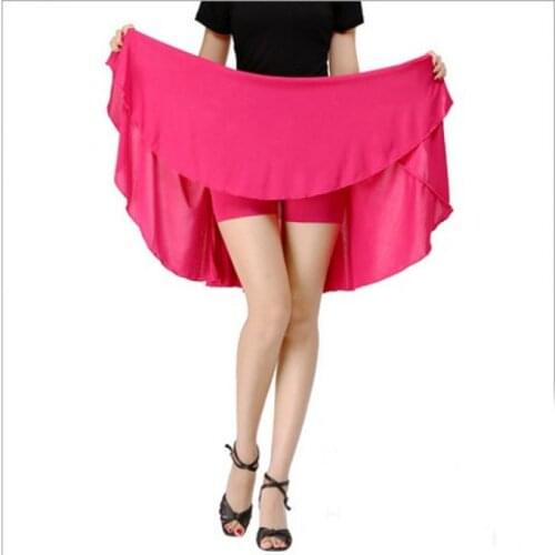 Womens Latin Salsa Tango Rumba Cha Cha Ballroom Dance Dress Skirt Black Purple Square Dance Latin Dancewear for Women/Girls