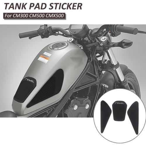 Retro Cafe Racer For Honda Rebel 300 Rebel 500 CMX 2017 2018 2019 Tank Rubber Sticker Protector Sheath Knee Tank Pad Grip Decal