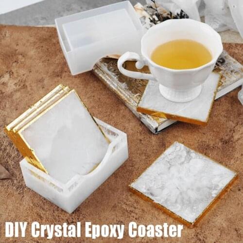 Silicone Coasters Mat Storage Holder Resin Casting Mold Epoxy Mould Tool DIY CLH@8