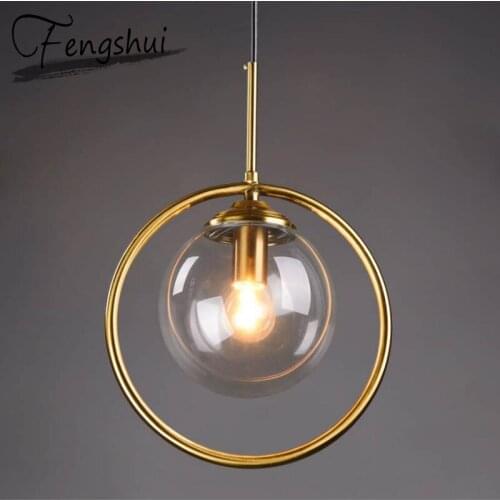 Modern LED Pendant Lamps Glass Pendant Lights LED Indoor Lighting Living Room Bedside Bedroom Loft Decor Kitchen Hanging Lamp