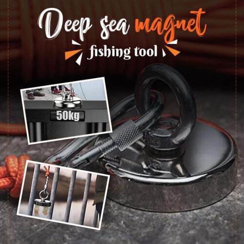 No Rope Strong Neodymium Magnet Salvage Magnet Deep Sea Fishing Magnets Holder Pulling Mounting Pot With Ring Magnetic Lifting