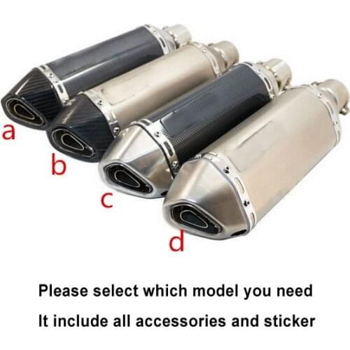 Universal 35-51MM Exhaust Muffler Pipe AK51 Racing for Akrapovi Moto escape Fit most motorcycle ATV 125-1000cc Nice Sound