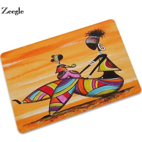 Zeegle Entrance Doormat Anti-slip Kitchen Mats Bathroom Bedroom Carpet Table Office Floor Mats Footcloth Bath Rugs Outdoor Rugs