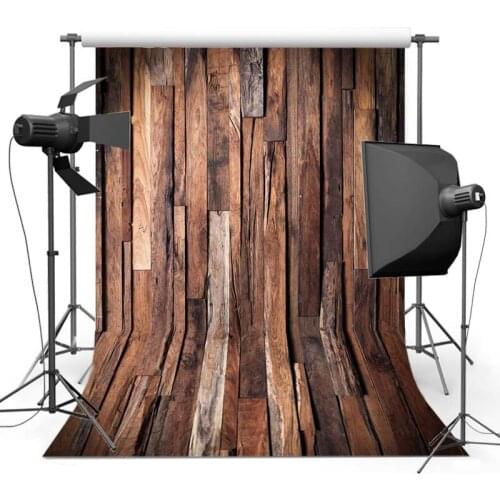 Vinyl Photography Background Dark Brown Wooden Floor Computed Printed Children Backdrops for Photo Studio Floor-575